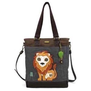 Chala Lion Shoulder and Handbag Tote NWOT